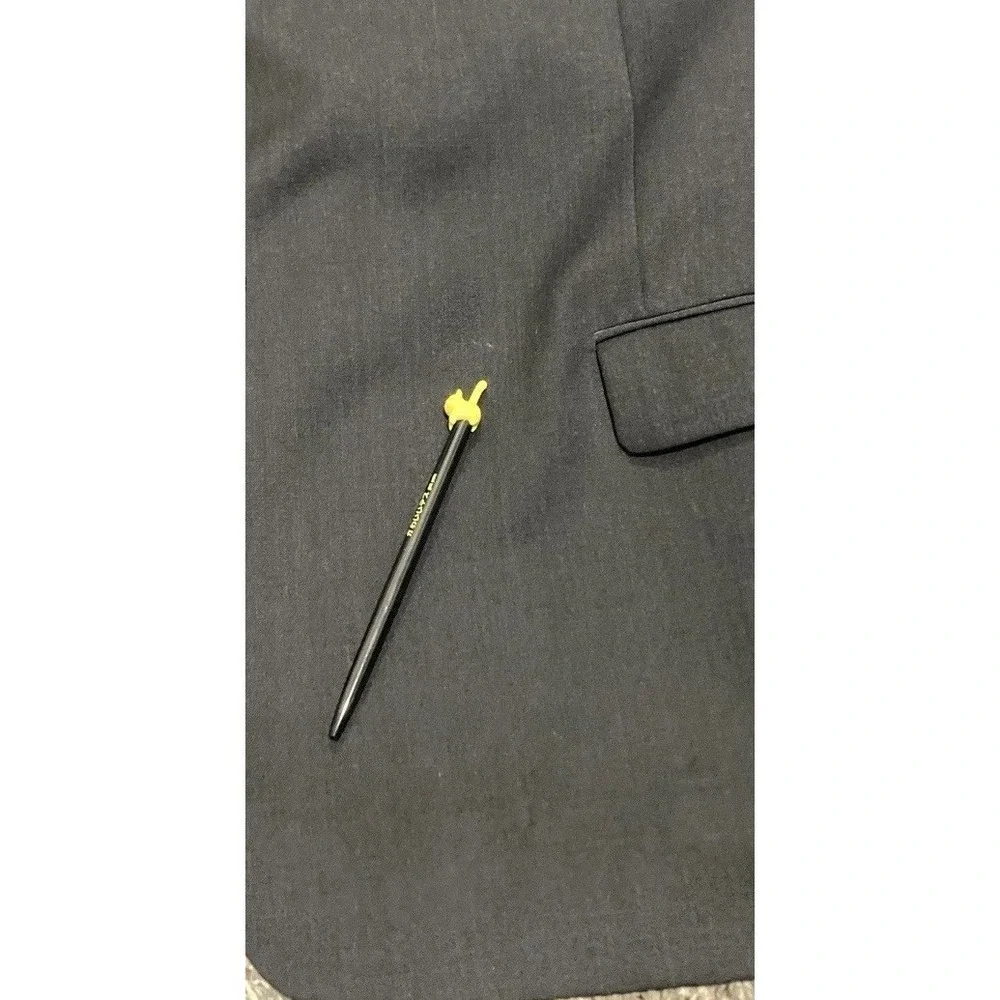 Pronto Uomo Platinum Executive Fit 50 Short Black Wool Sport Coat Blazer